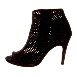 Pedro Garcia Elegant Black Peep-Toe Ankle Boots